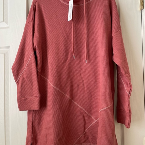 Soft Surroundings Comfy Danika Top in Withered Rose - waffle knit - Picture 3 of 9